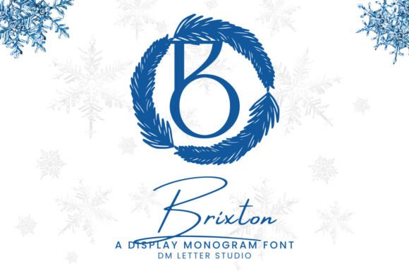 Brixton Monogram: Bold, Boutique-Ready Initials
