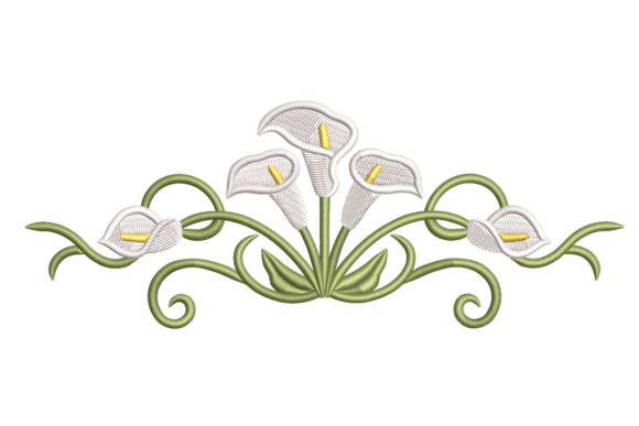 Calla Lily Border: Elevating Your Embroidery Projects with Precision and Style