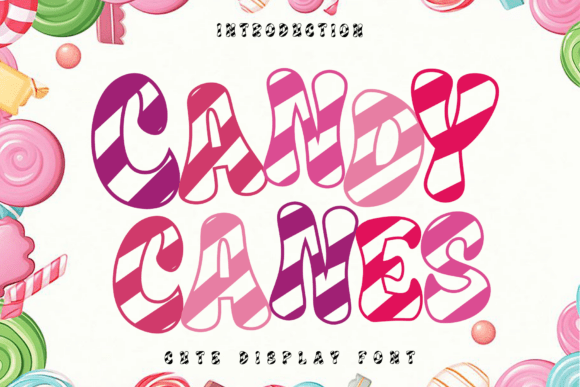 Candy Canes: Strategic Typography for Clear and Cheerful Communication