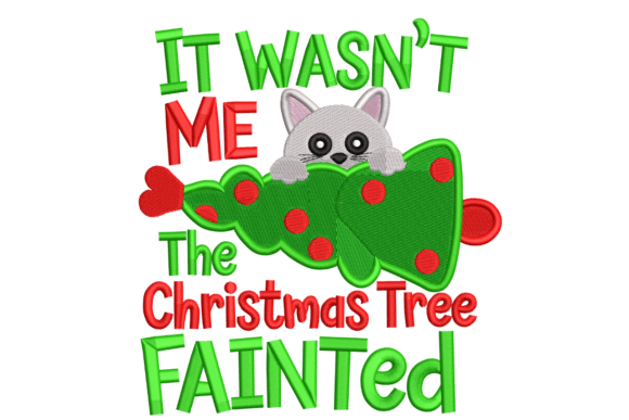 Cat Christmas Tree Fainted: Elevate Your Holiday Crafting with Machine Embroidery