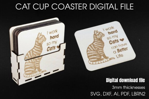 Cat Coaster Set SVG File: A Practical Guide for Laser Cutting Workflows