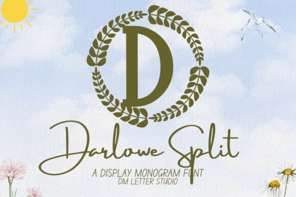 Darlowe Monogram: Elegant Initials for Branding