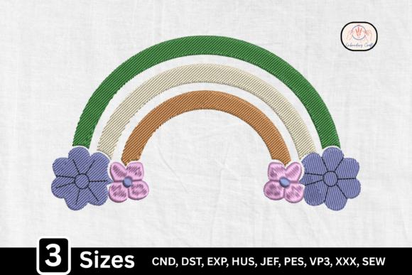 Embrace the Groovy Aesthetic Flower Rainbow