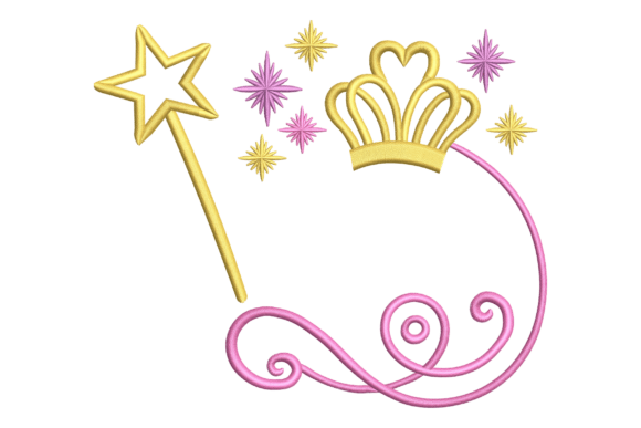 Evaluating the Magic Wand and Crown Machine Embroidery Design