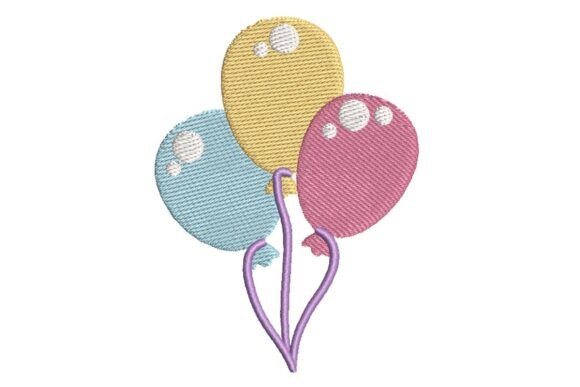 Festive Pastel Balloons Embroidery Design: A Guide to Whimsical Stitching for Every Occasion