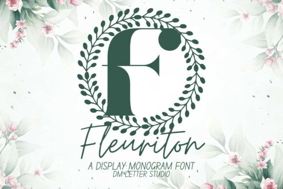 Fleuriton Monogram: Elegant Initials for Design