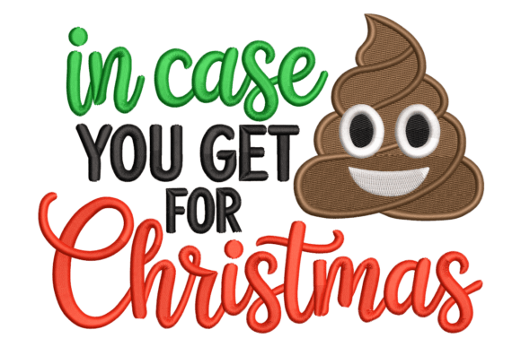 Funny Christmas Poop: A Whimsical Twist on Holiday Embroidery