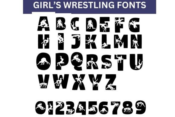 Girls Wrestling: Bold Design & Athletic Power