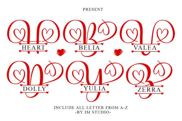 Heart Monogram: Elevating Design with Elegant Typography