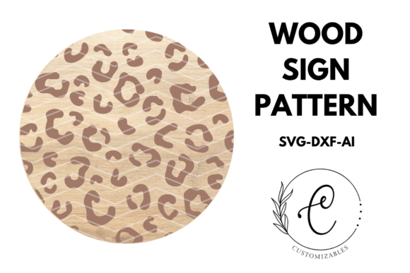 Leopard Pattern Wood Sign for Laser: Elevating Wall Art with Precision Cutting