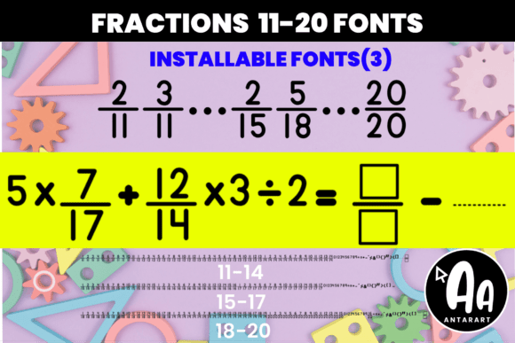 Mastering Advanced Fraction Fluency: The Strategic Value of the Fractions 11–20 Font Bundle