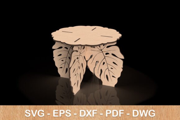 Monstera Leaf Plant Pot Stand Laser Cut: Design Evaluation and Practical Applications