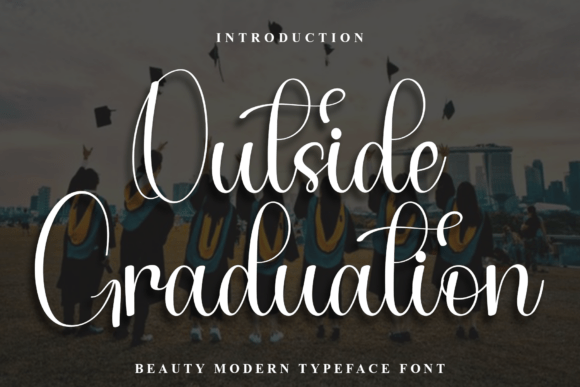 Outside Graduation: A Festive Typeface for Holiday Design