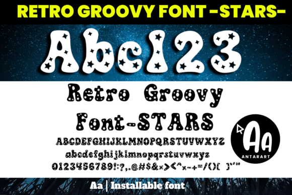 Retro Groovy Stars: Infusing Cosmic Charm into Modern Design