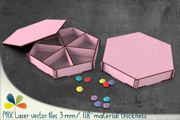 Sectioned Box with Interlocking Side Walls