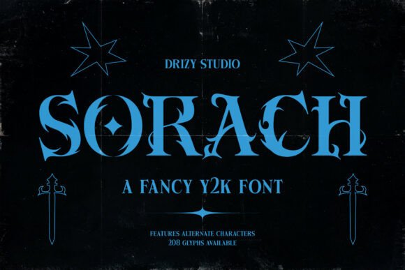 Sorach: The Bold Graffiti Y2K Font