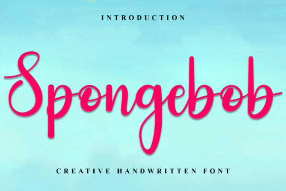 Spongebob: A Festive Typeface for Holiday Design