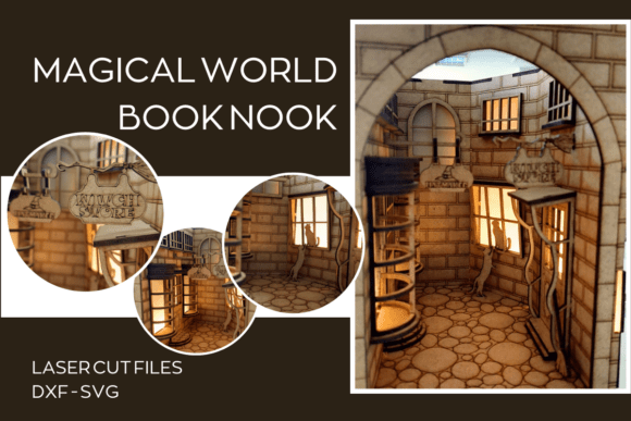 Strategic Craftsmanship: Leveraging Book Nook Laser Cut Dxf-Svg for Creative Branding and Precision
