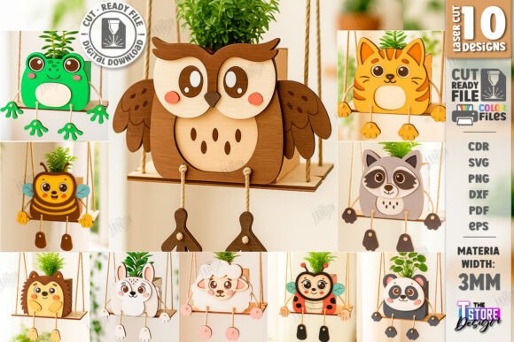 Strategic Design and Production with the Swing Planter Laser Cut Bundle Plant Pot