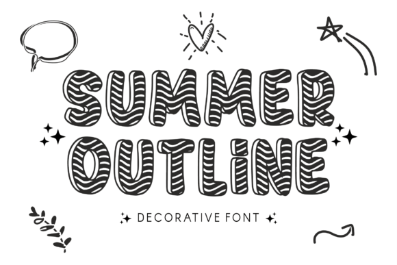 Summer Outline: A Fresh Typographic Choice