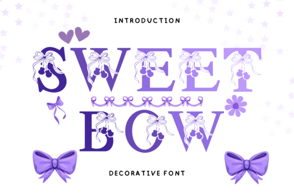 Sweet Bow: Whimsical Typography for Modern Design