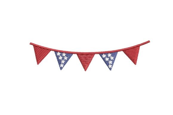 USA Patriotic Garland: Stitching Americana