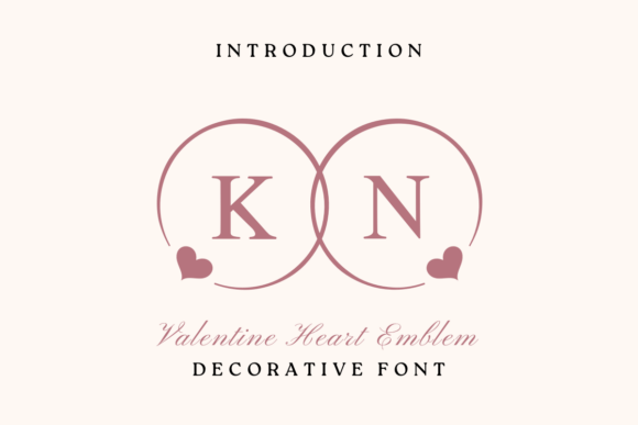 Valentine Heart Emblem: Elevating Your Designs with Romantic Typography